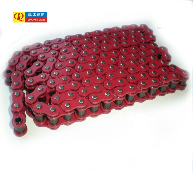 Wholesale 420 o ring red, blue, green, yellow gold colored motorcycle chain for Honda,Suzuki, Yamaha etc