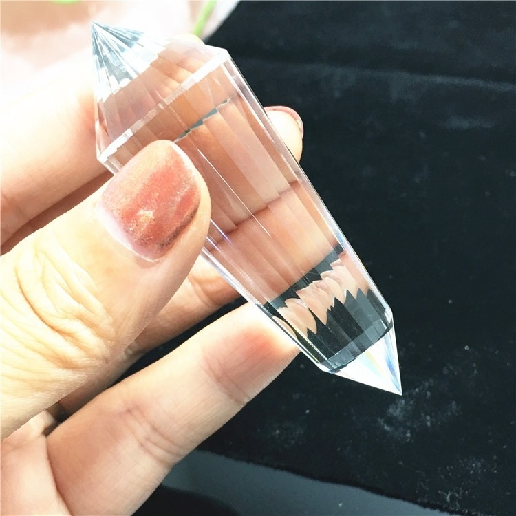 High Quality Wholesale  Natural 24 Facet Clear Quartz  Crystal Vogel  Point  For Healing