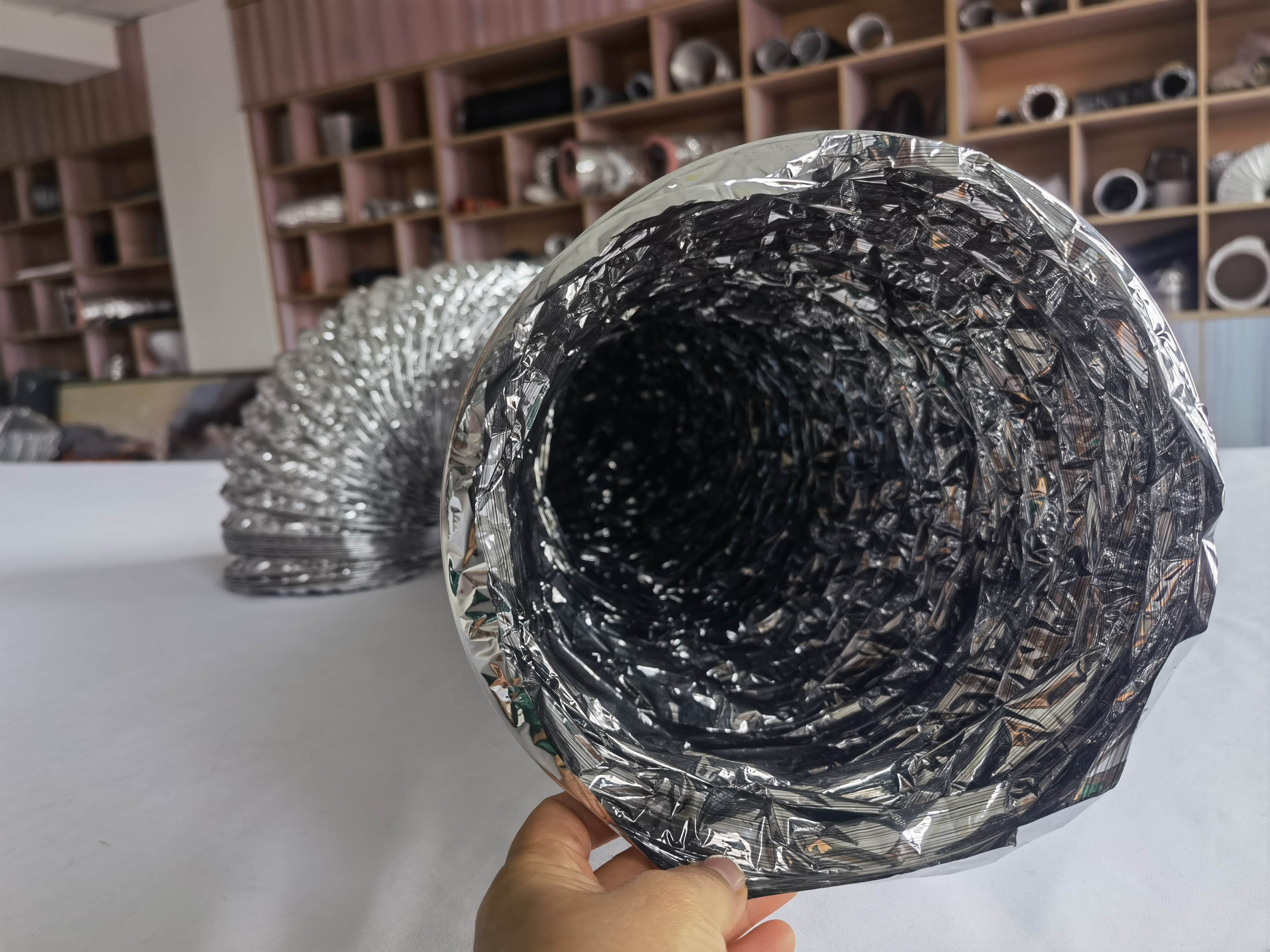 hvac duct  flexible duct  for hvac basement ventilation systems  aluminium foil flexible duct foil hose aluminum