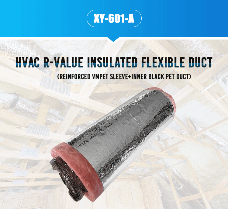 Standard 4inch to 24inch 25ft insulated conduit with value price flexible aluminum foil air duct hose