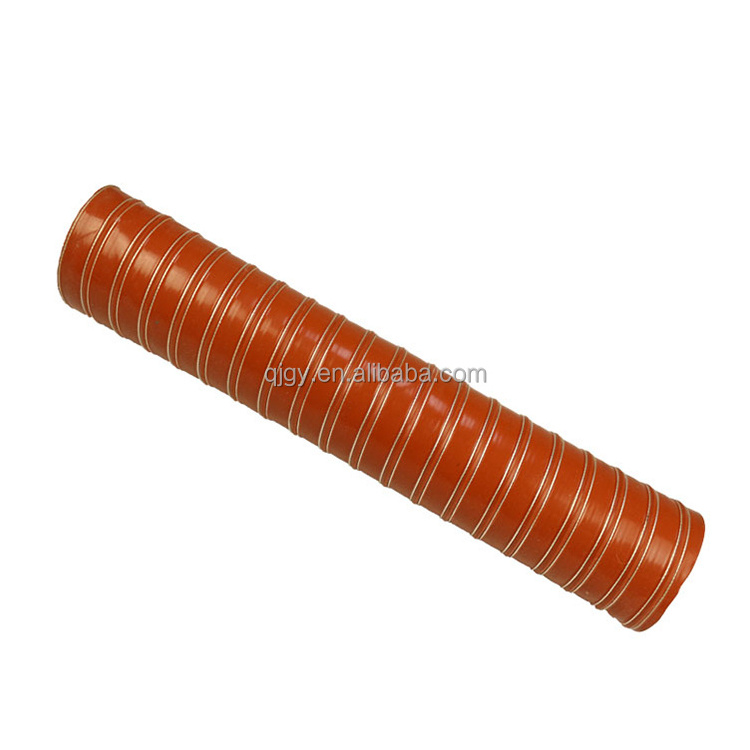 High temperature Non-Flammable Steel Wire Glass Fabric Silicone Duct flexible aluminum foil air duct hose8