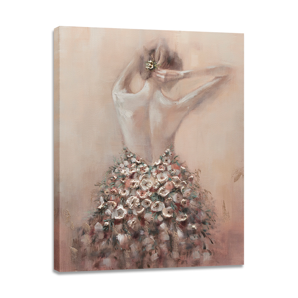 Home decoration wall art nude girls back design painting handmade canvas oil painting