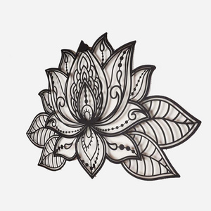 3D Gold Large Metal flower Art Wall Decor Customized Lotus Flower Shaped Wall Hanging for Home Decor Accessories