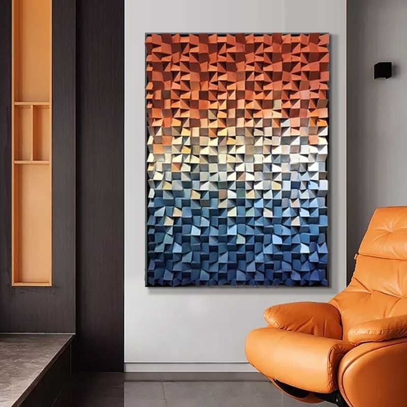 Custom modern abstract artwork wood wall art 3d relief painting handmade wall painting for hotel living room decoration