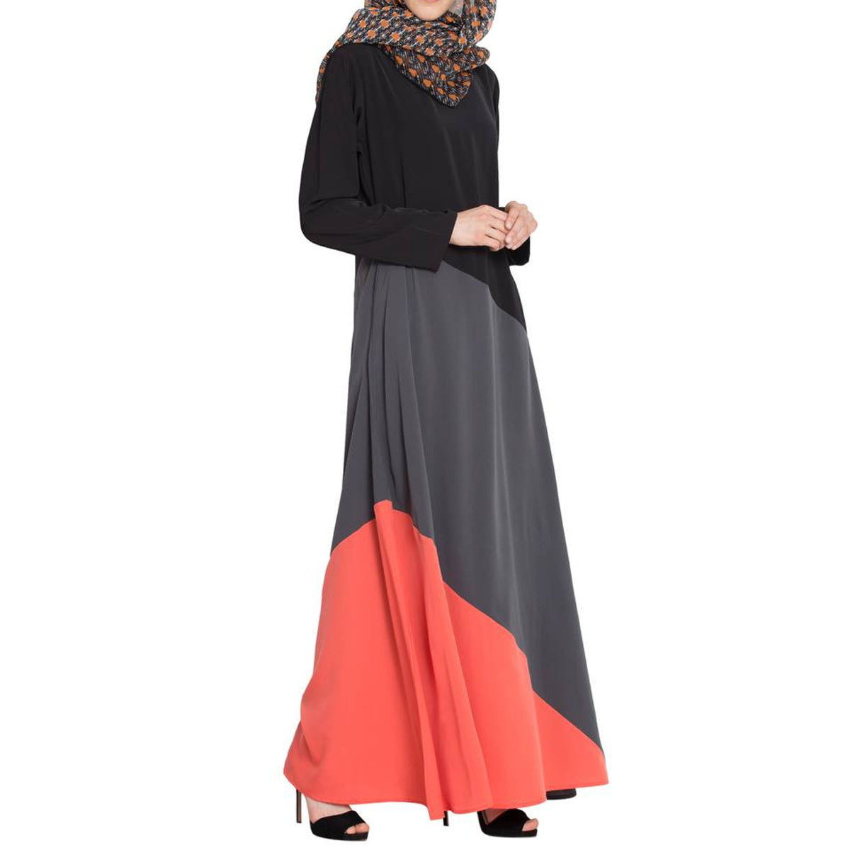 New Style Abaya Modest Beaded Front Open Dubai Abaya Elegant Ladies Fancy Kaftan Dress Africa Clothing Jubah Online