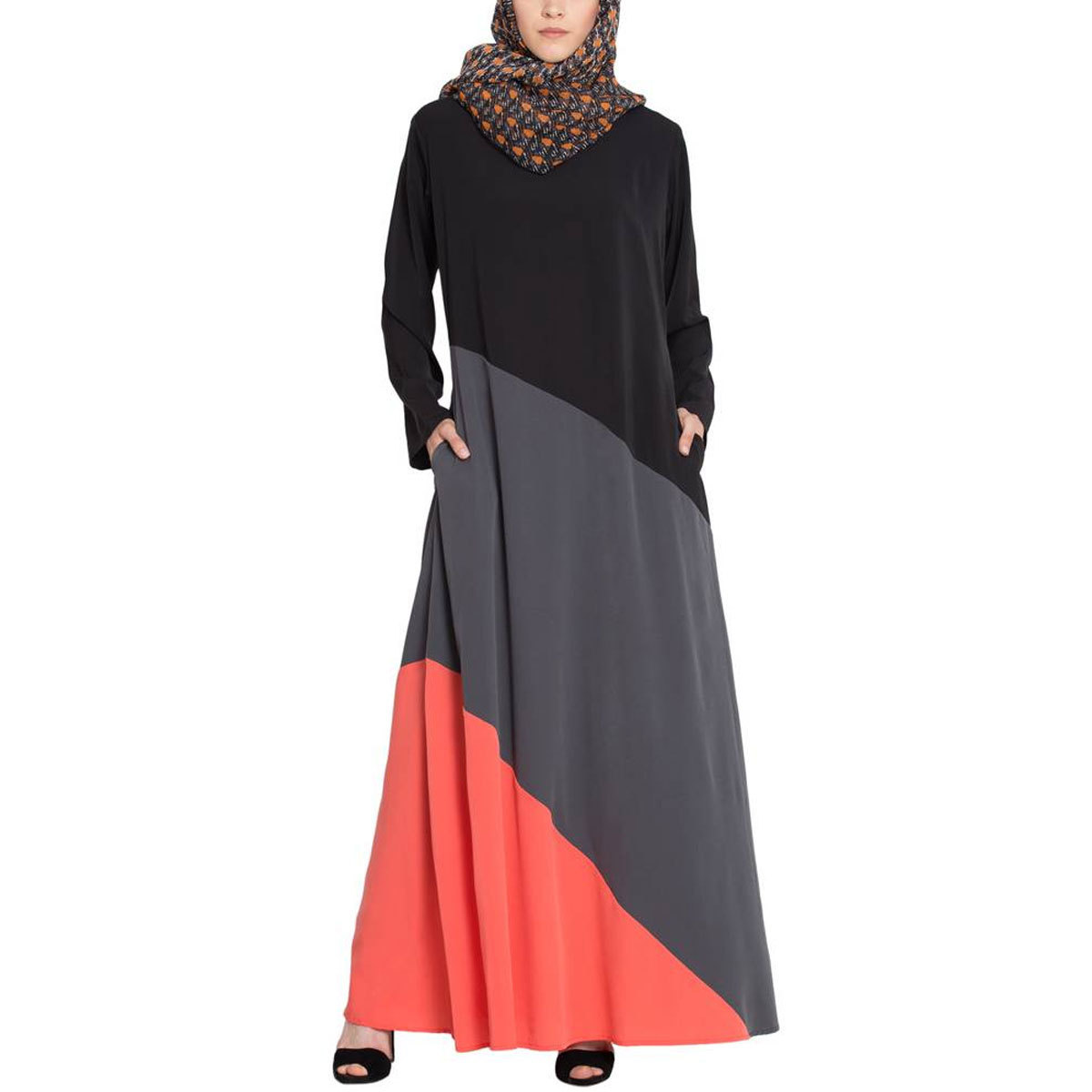 New Style Abaya Modest Beaded Front Open Dubai Abaya Elegant Ladies Fancy Kaftan Dress Africa Clothing Jubah Online