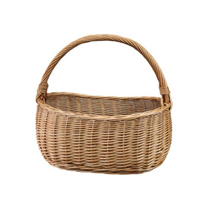 Factory Hot Sale Storage Willow Wicker Baskets Hand Weave Cheaper Antique Willow Can Basket New Style holiday storage  Basket