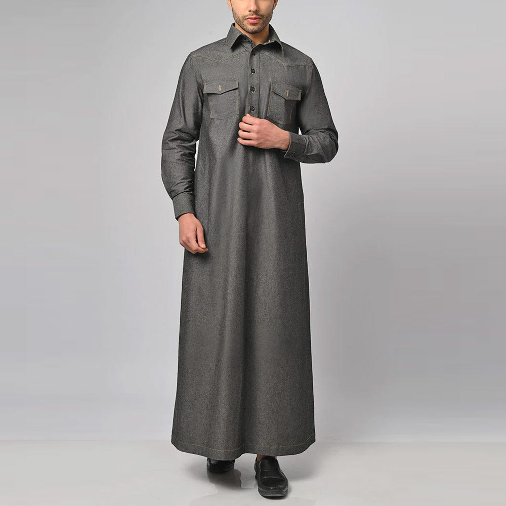 OEM Service Long Sleeve Men Thobe Arab Jubba For Sale Men Eid Collection Men Jubba Thobes At Cheap Price