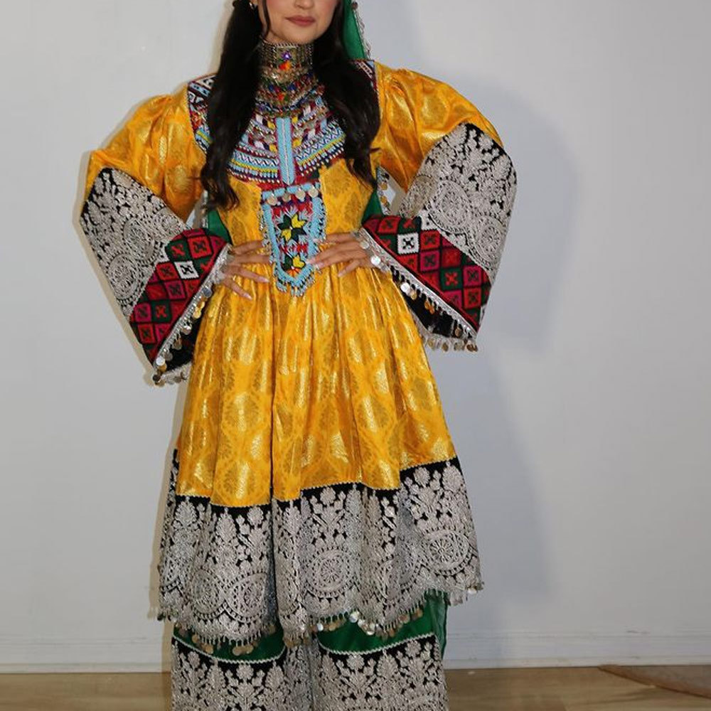 Afghan Kochi Handmade Dress  Full Embroidery Handwork Afghani Traditional Party Dress Afghan Pashtun Culture Afghan Dress