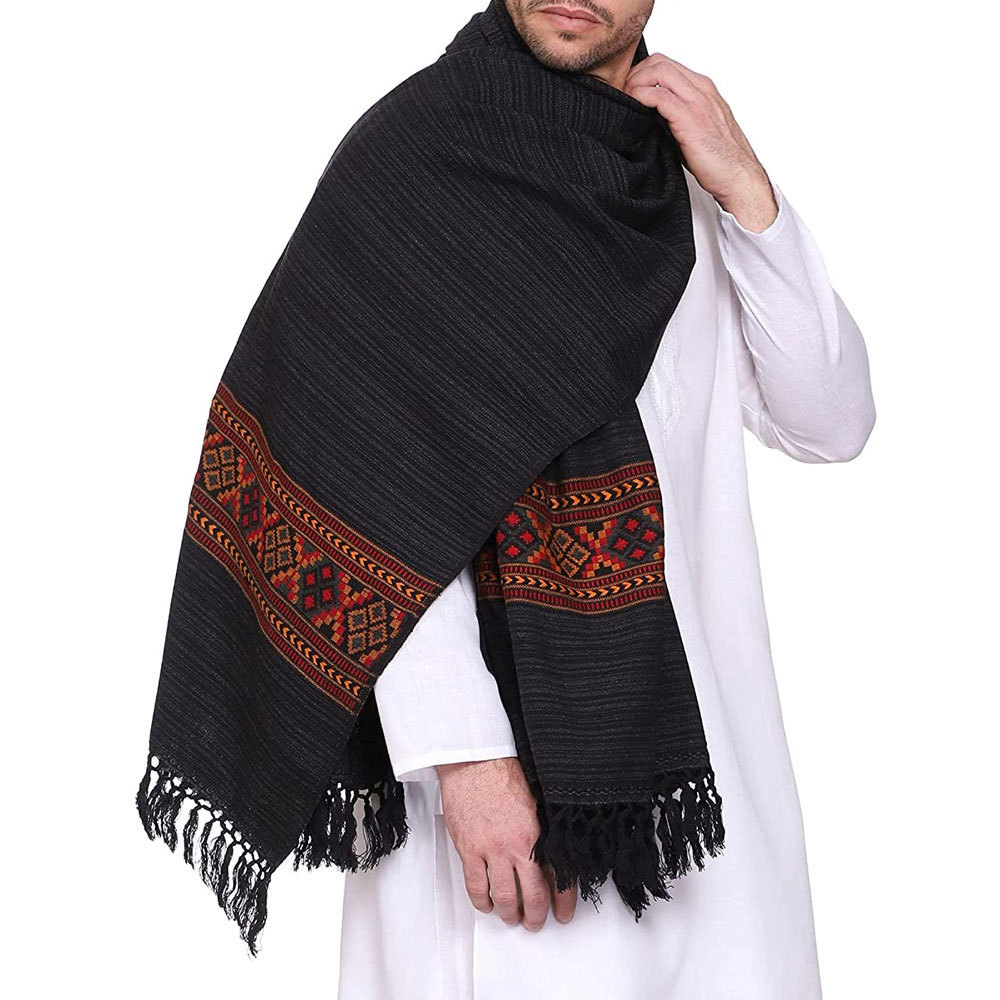 Wholesale Pure 100 % Cashmere Kashmir Scarves scarf for men's Soft custom print color winter shawl for men