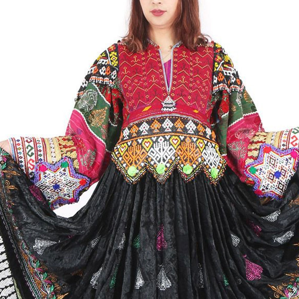 top quality Awesome women Afghan dresses for sale Pakistan Kutchi party traditional Dress Kochi Dress