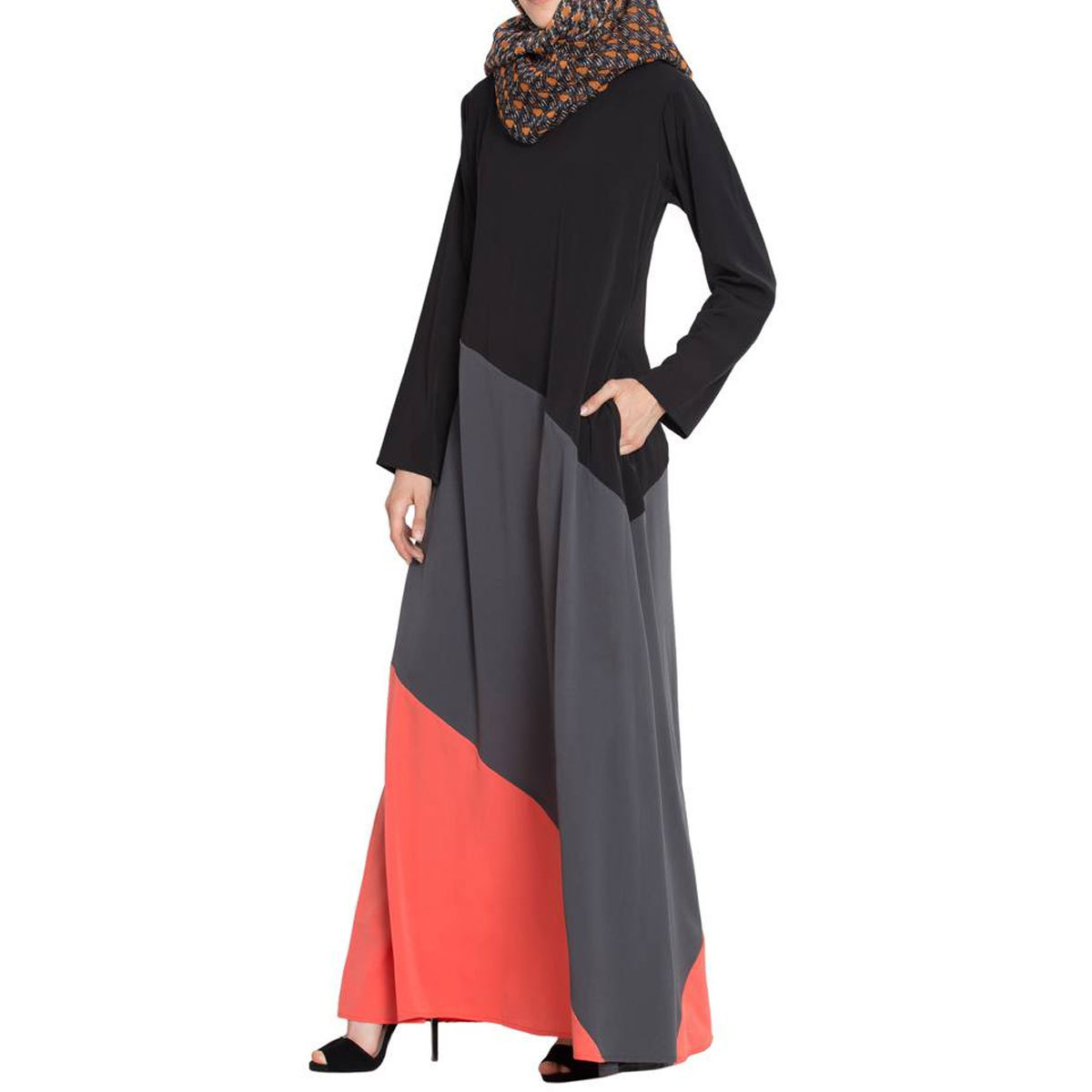 New Style Abaya Modest Beaded Front Open Dubai Abaya Elegant Ladies Fancy Kaftan Dress Africa Clothing Jubah Online