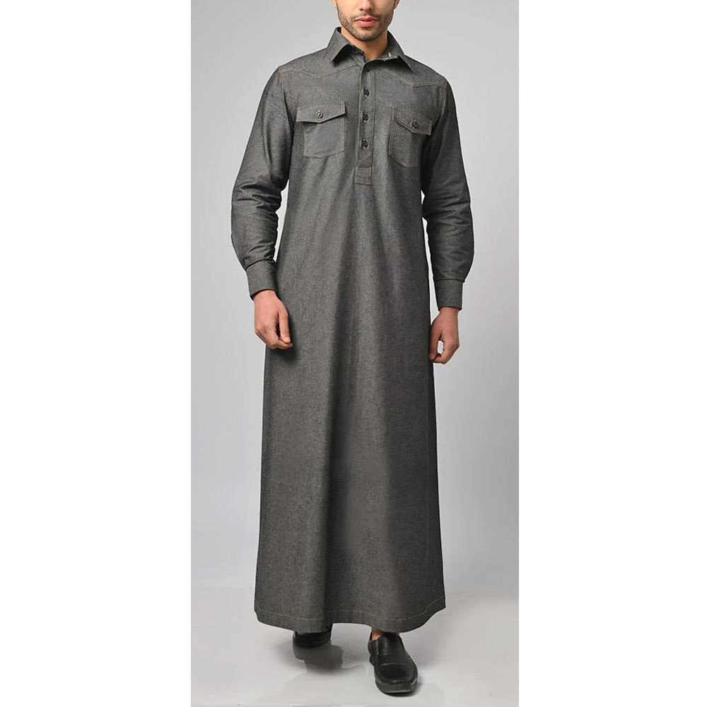 OEM Service Long Sleeve Men Thobe Arab Jubba For Sale Men Eid Collection Men Jubba Thobes At Cheap Price