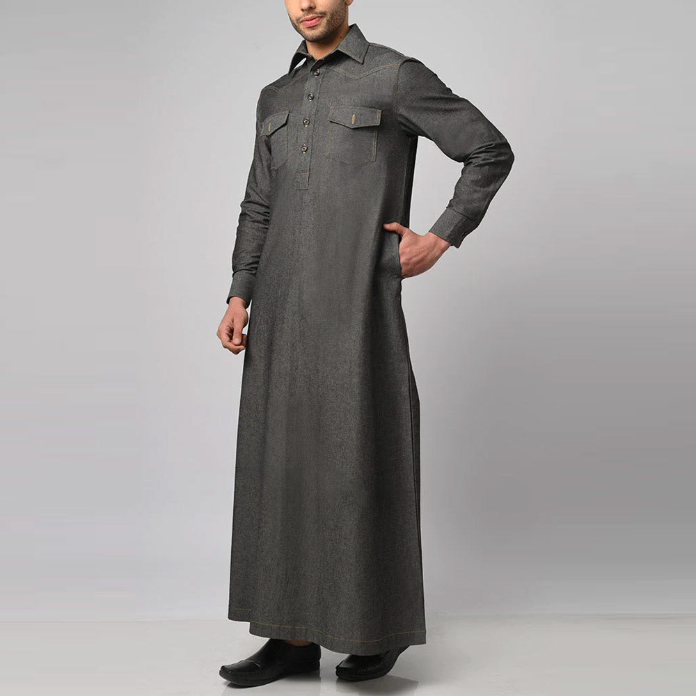 OEM Service Long Sleeve Men Thobe Arab Jubba For Sale Men Eid Collection Men Jubba Thobes At Cheap Price