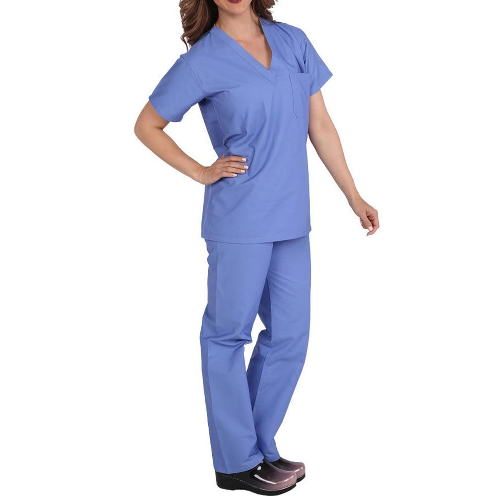 2023 Hot Sale Latest Fashionable Cheap Price Women Nursing Scrubs Private Label Shorts Sleeve Women Nursing Scrubs