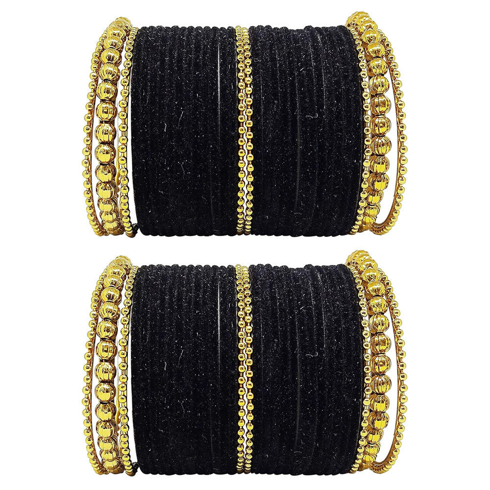 Custom Made Velvet Churiya Sets In Low Price Personalize Latest Designer Light Weight Velvet Glass Bangles