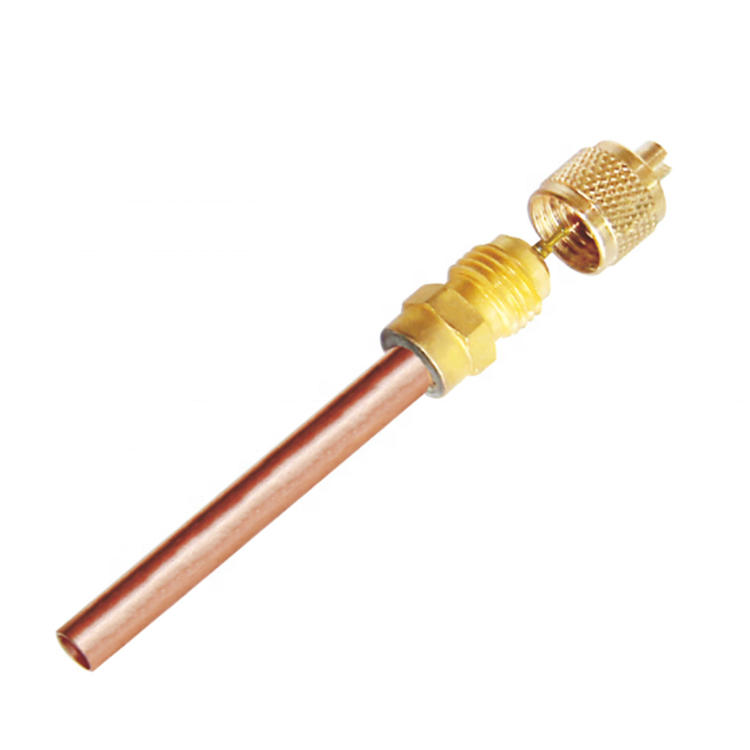 Refrigerant Charging Valve 1/4 copper access valve  for INDIA market