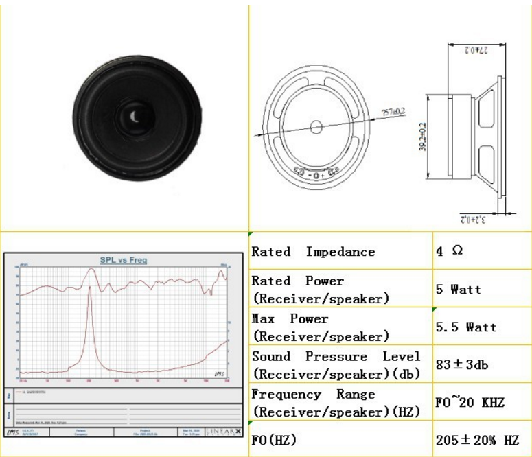 AEC 57mm external magnetic audio car speaker multimedia speaker full frequency speaker can be customized