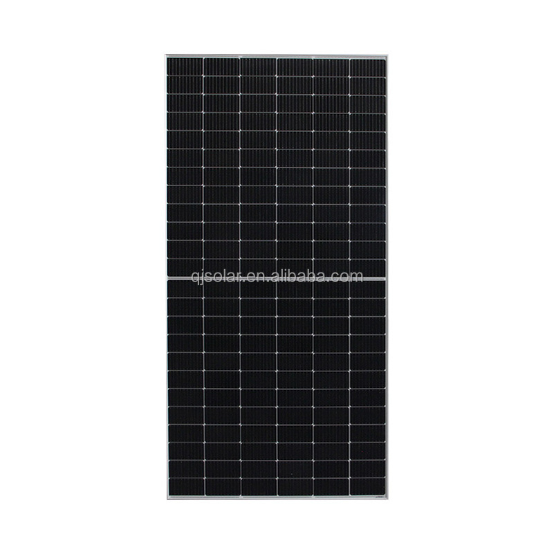 QJPV 550W Monocrystalline Solar PV Module 182mm 144 Cells 525W 550W Watt Half Cut perc Mono Bifacial Double-glass Solar Panels