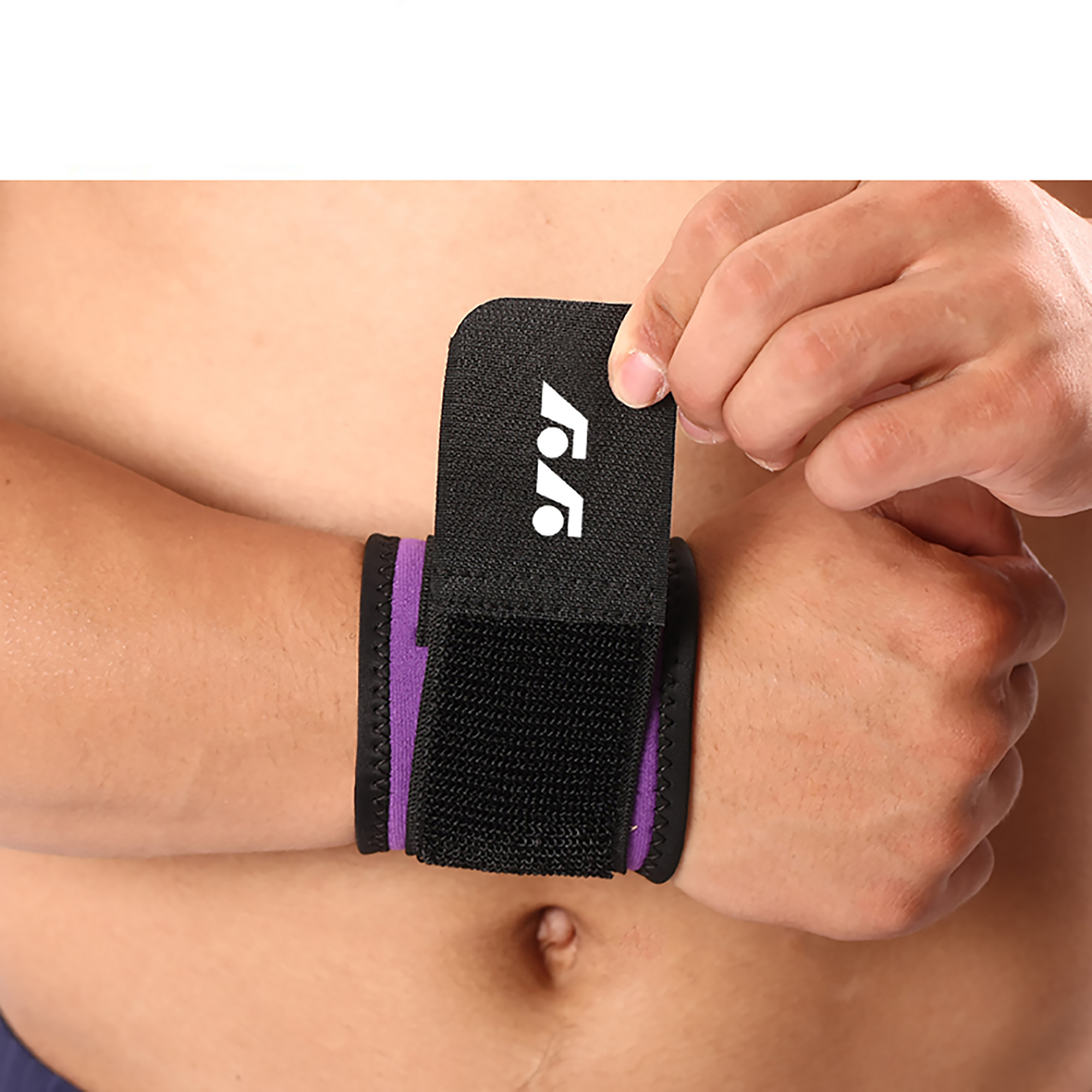 Customized logo elastic fitness weight lifting wrist wraps strap for gym workout training