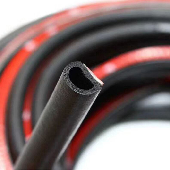 New Weather Stripping EPDM Rubber Seal Strip D-Shape Self Adhesive Car Truck Door Window Weather Strip