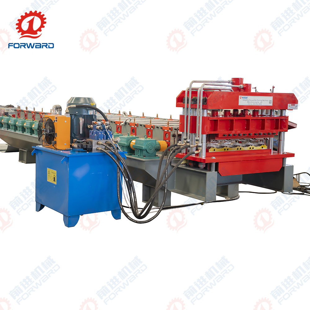 FORWARD South Africa Glazed Tile Making Ridge Metal Siding Corrugated Sheet IBR Roof Roll Forming Machine