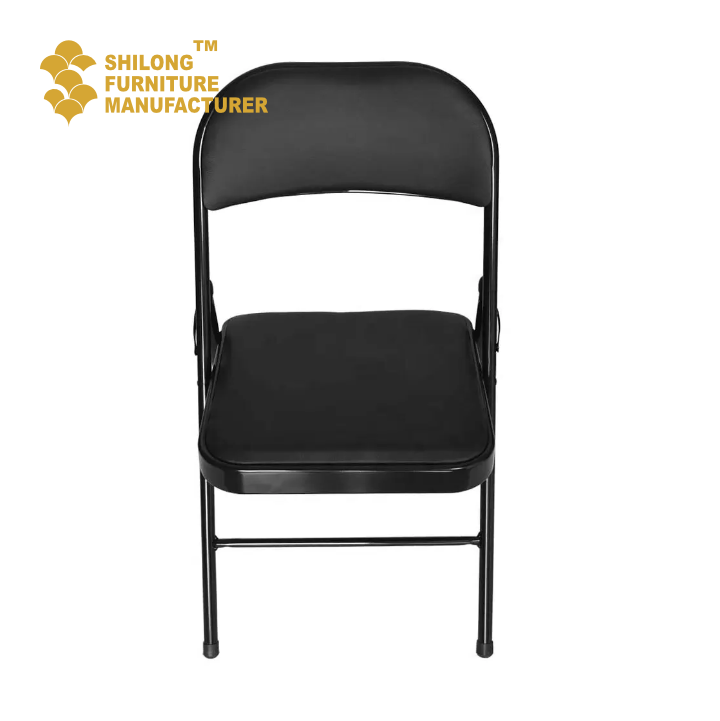 SL-ZDY-D001 High Quality Steel Metal Chair Fold Outdoor Multifunctional Application Chair Dinning Plastic Chair