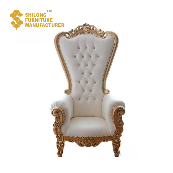 SL-GWY-B001 Wholesale furniture party chairs event wedding gold stainless steel metal frame banquet hotel wedding chair