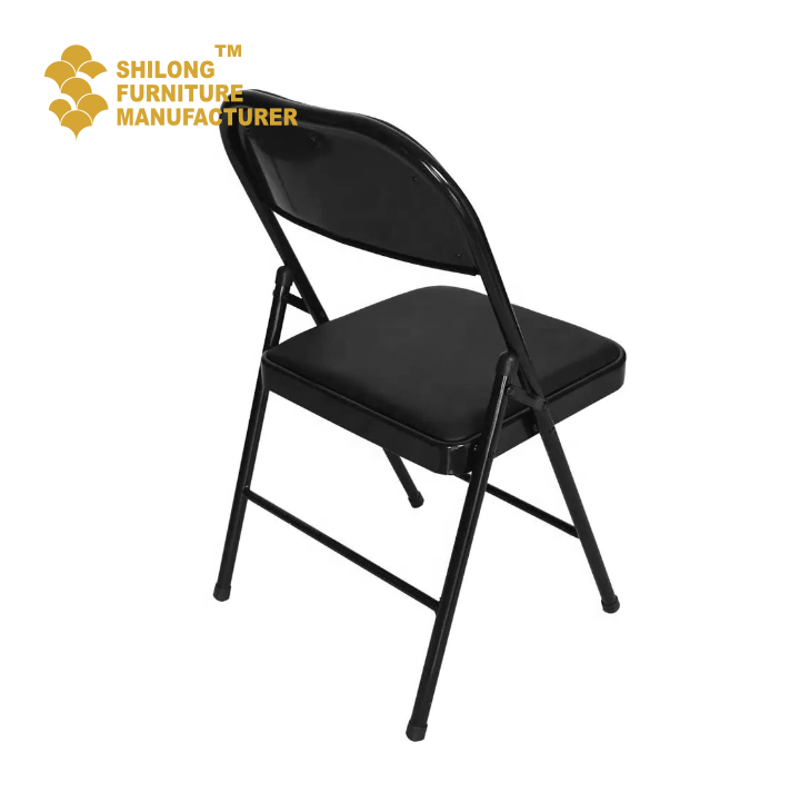 SL-ZDY-D001 High Quality Steel Metal Chair Fold Outdoor Multifunctional Application Chair Dinning Plastic Chair