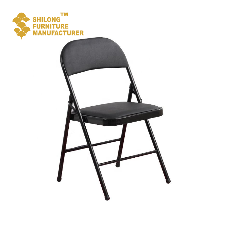 SL-ZDY-D001 High Quality Steel Metal Chair Fold Outdoor Multifunctional Application Chair Dinning Plastic Chair