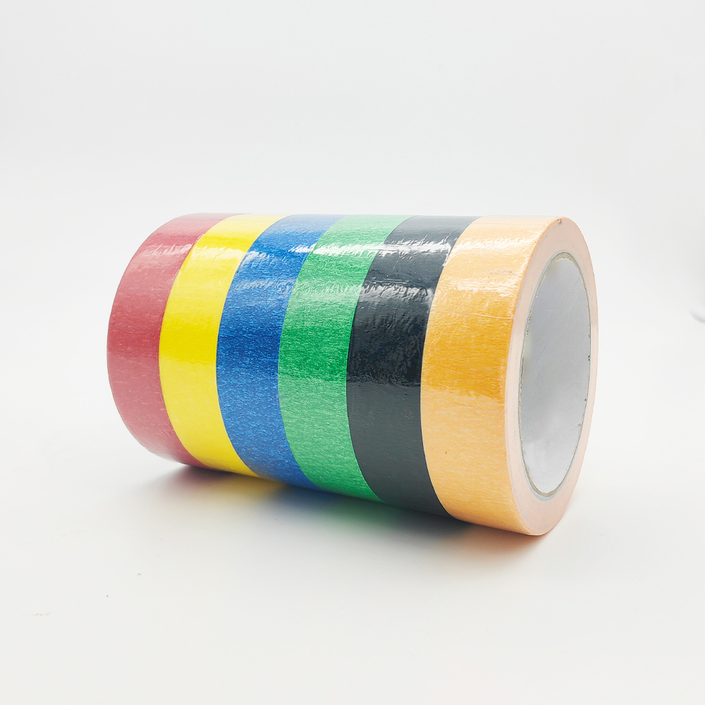 High Temperature Jumbo Roll Fineline Auto Paint Paper Cinta Automotive Crepe Paper Masking Tape