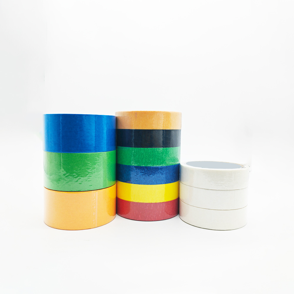 High Temperature Jumbo Roll Fineline Auto Paint Paper Cinta Automotive Crepe Paper Masking Tape