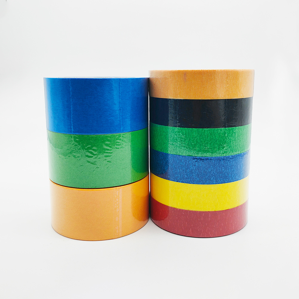 High Temperature Jumbo Roll Fineline Auto Paint Paper Cinta Automotive Crepe Paper Masking Tape