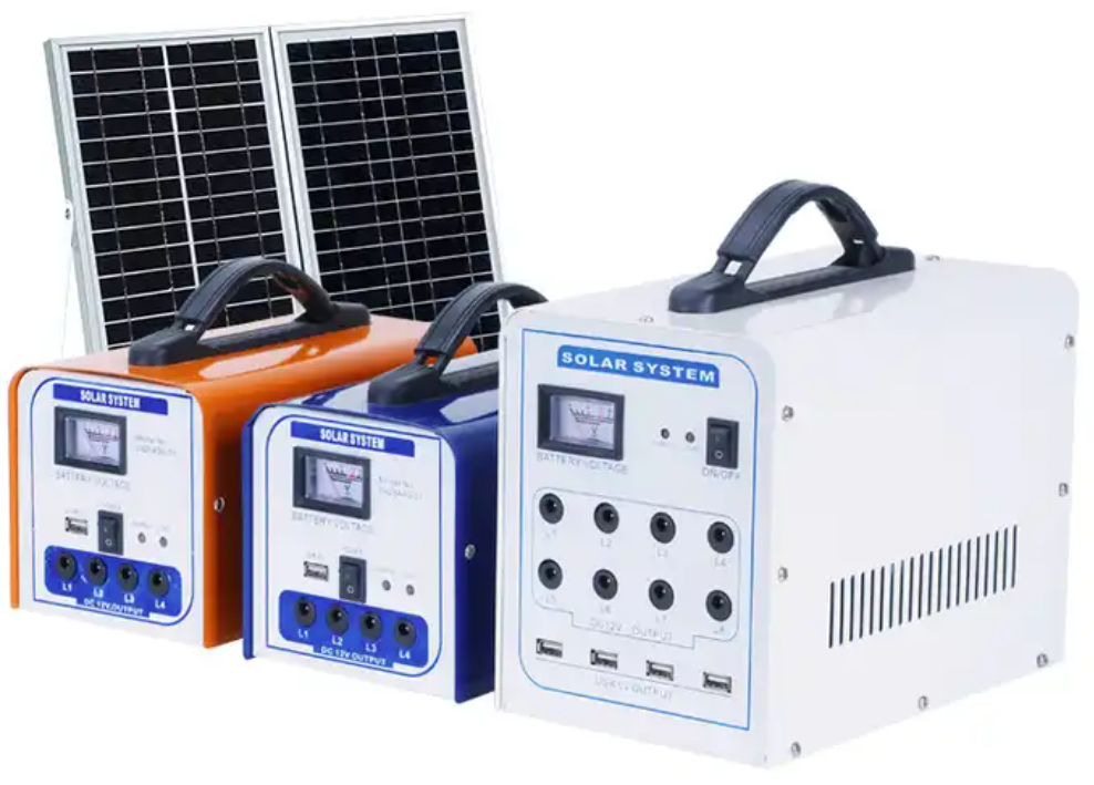 Portable Home Solar Panel Power Energy System Solar Lighting & Radio Power Station for Home Use