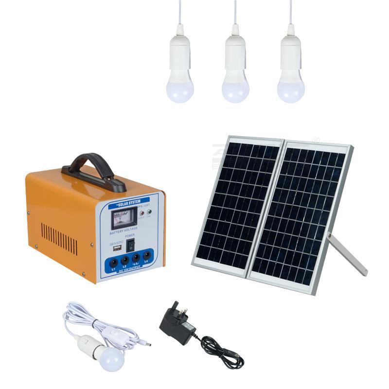 Portable Home Solar Panel Power Energy System Solar Lighting & Radio Power Station for Home Use