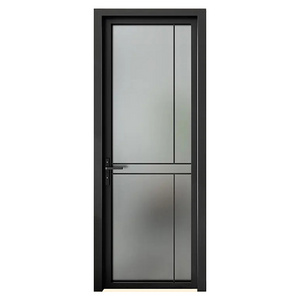 customized aluminium frame tempered stained glass shower kitchen door catalogue list