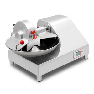 CE certificated industrial electric 10l stainless steel automatic vacuum food sausage meat bowl cutter