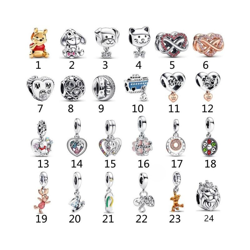 New Original 925 Sterling Silver Tigger DIY Charm Beads Suitable for Women Original Snake Bracelet Jewelry Design Bracelet