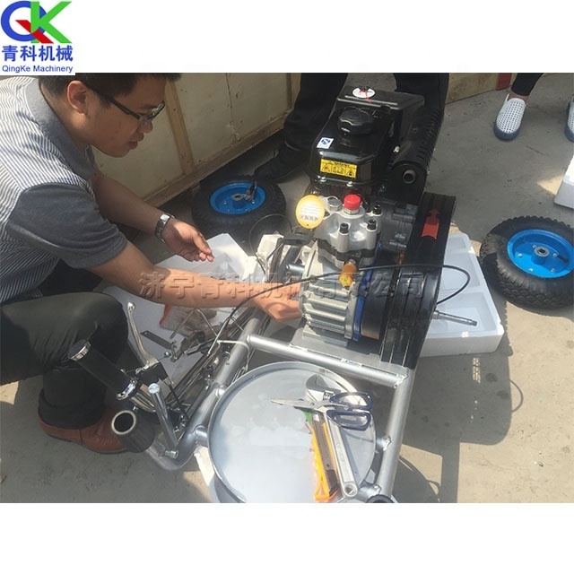 Plastic runway lineation equipment cold spray road marking machine hand push spray line machinery