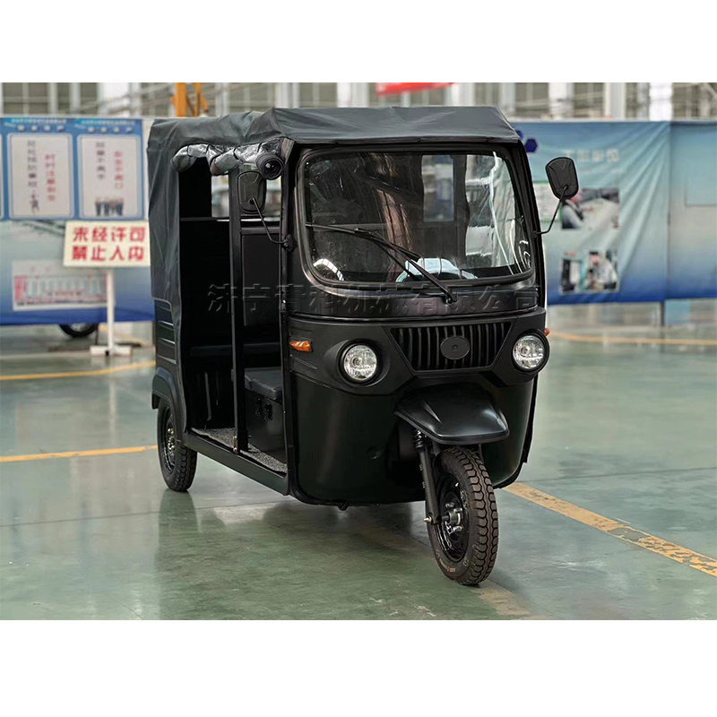 Electric three-wheeled scenic spot sightseeing vehicle 6-seater ride-on electric tricycle Single row tuk-tuk sightseeing vehicle