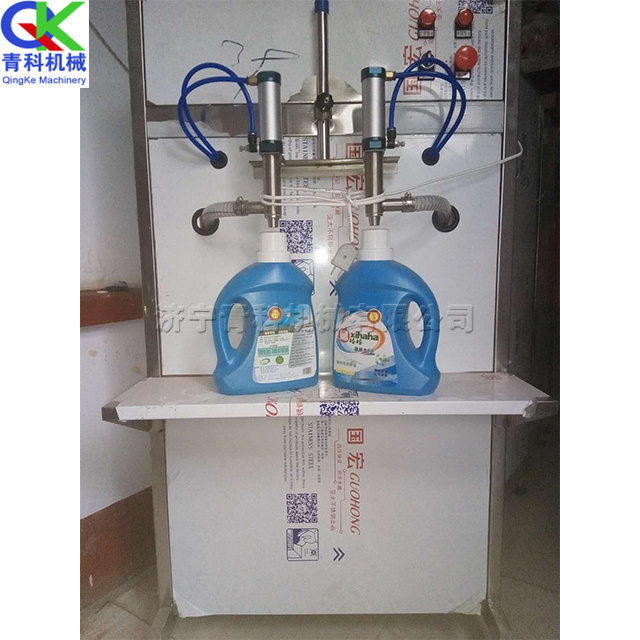 Qk double pneumatic filling equipment honey paste pressure filling machine