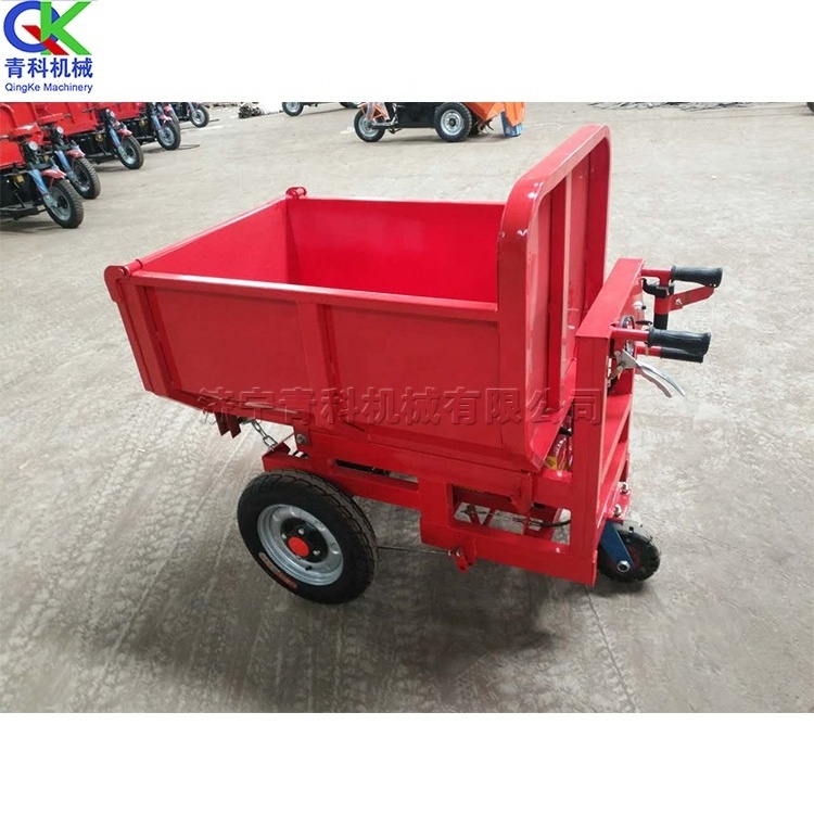 Farm dump cart electric hand overturned bucket vehicle