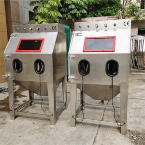 Hot sale Automatic sandblasting machine dustless manual wet sand blasting cabinet water vapour Sand blasting machine