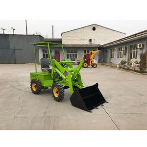 Earth moving machinery High efficiency electric wheel loader bulk sand shovel loading small forklift truck