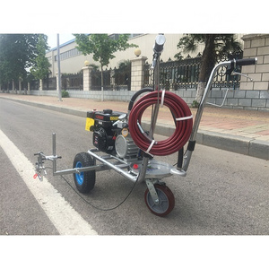 Plastic runway lineation equipment cold spray road marking machine hand push spray line machinery