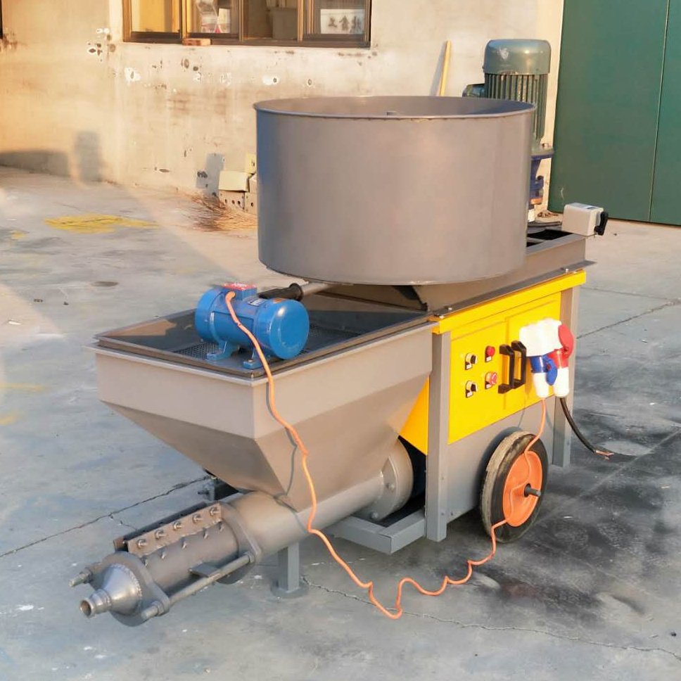 High Quality Plastering Machine Pan Mixer Cement Mixing and Spraying Machine 611 Model Wall Putty Mortar Spraying Machine