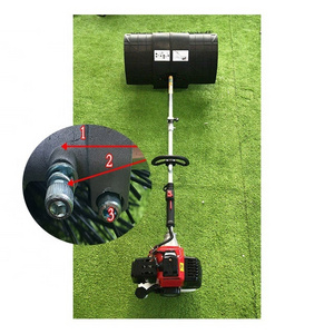 Soccer field artificial turf sweeper Gasoline lawn grooming tool High quality nylon brush