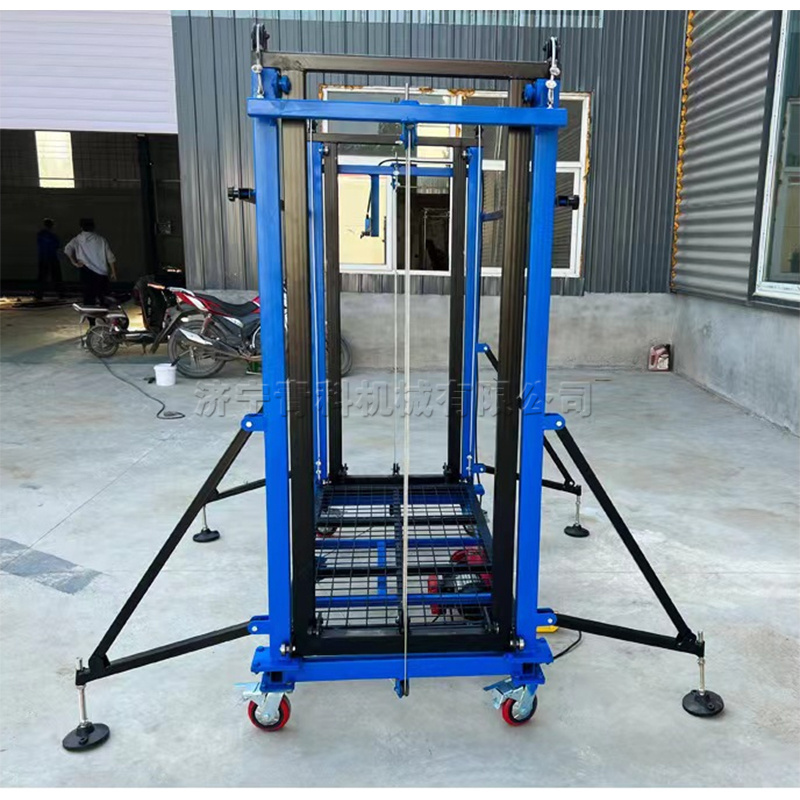 Remote control mobile electric scaffolding folding lifting platform 6M decoration construction with freight elevator lifts