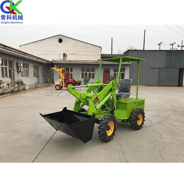 Earth moving machinery High efficiency electric wheel loader bulk sand shovel loading small forklift truck