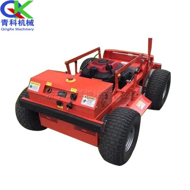 QK brand cutting grass machine Remote Control Atv Lawn Mower For Agriculture